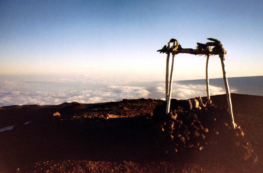 Opferstelle auf Mauna Kea