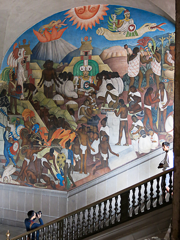 Nationalpalast - Wandgemälde Diego Rivera