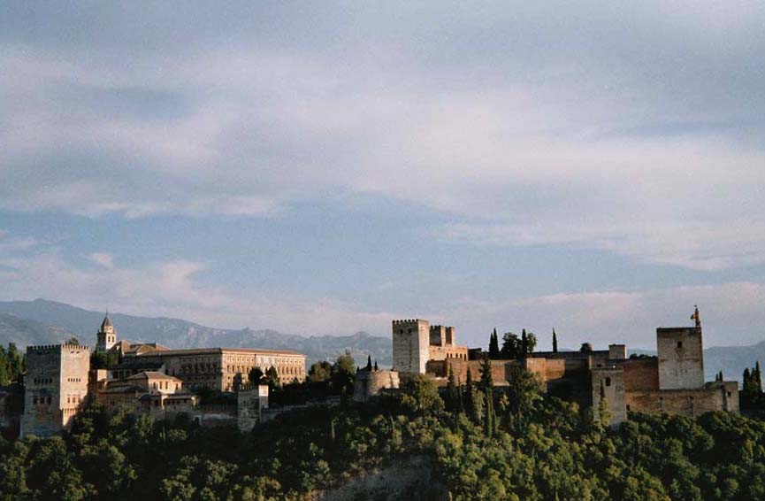Blick auf die Alhambra vom Albayzin