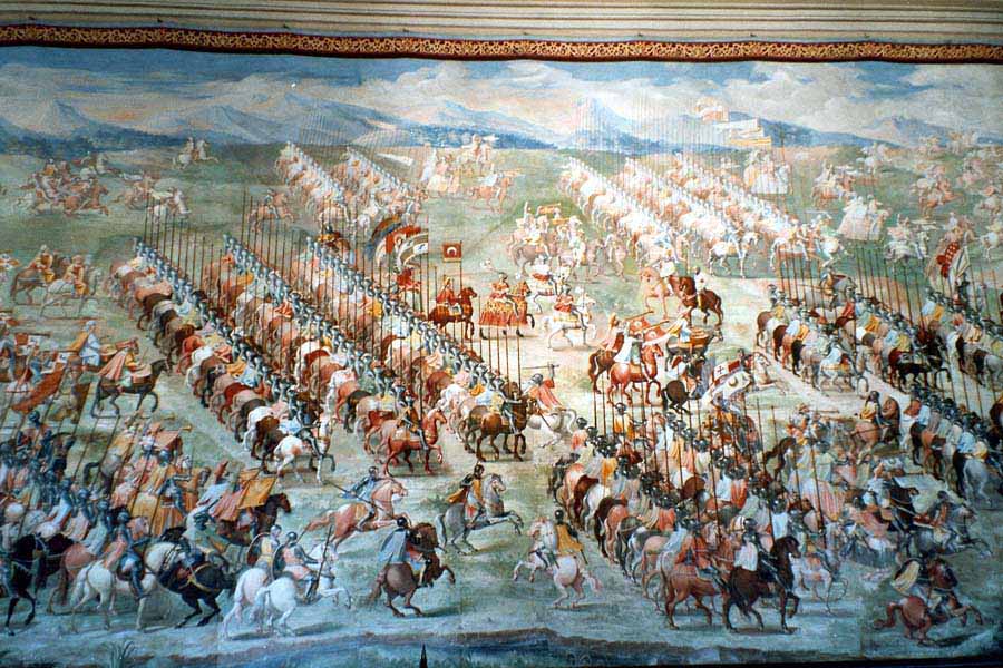 Detail im Saal der Schlachten