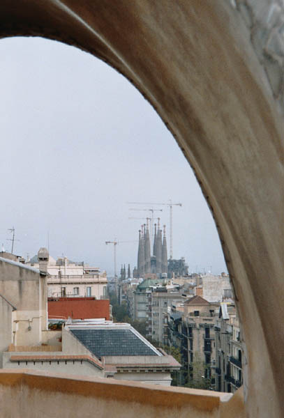 Blick vom Dach der Casa Mila