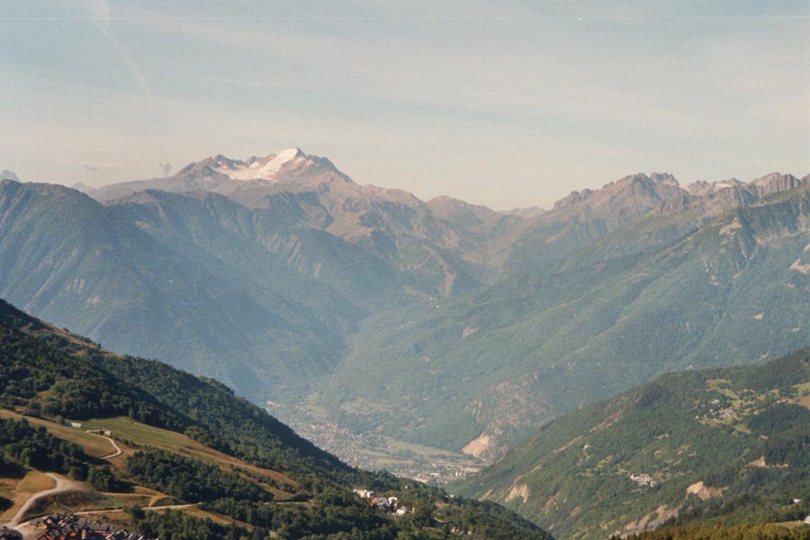 Col de la Madeleine - Blick ins Tal bei der Abfahrt