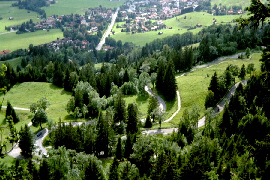 Jochstrasse von Oberjoch nach Hindelang